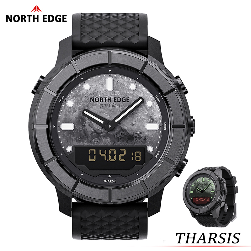 Altimeter Compass Watch - NORTH EDGE 2026 THARSIS Erkek Karbon