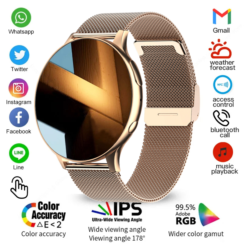 Watches Ladies Smartwatch - 2026 kadın Bluetooth çağrı SmartWatch kalp