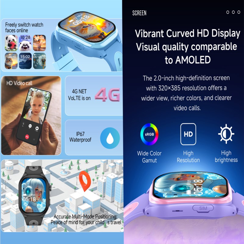 2.0 İnç HD Ekranlı, 2+16GB Haf - Smartwatch Watches For Kids With Gps incelemesi ve fiyatı