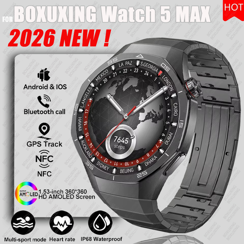 2026 Yeni BOXUXING Watch 5 MAX - Smartwatch Watches For Women With Gps incelemesi ve fiyatı